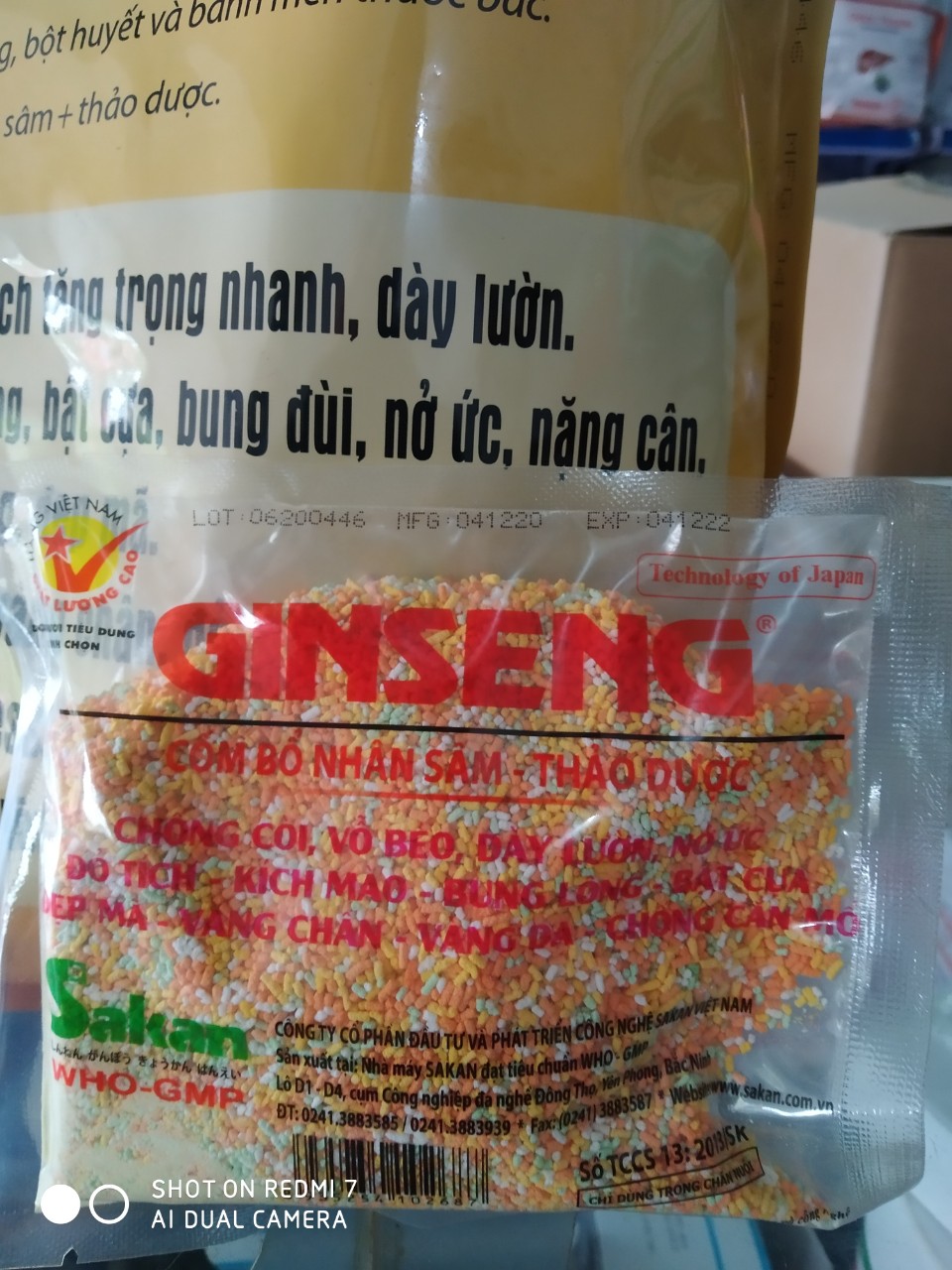 Ginseng- Nhân sâm cho vật nuôi 100g