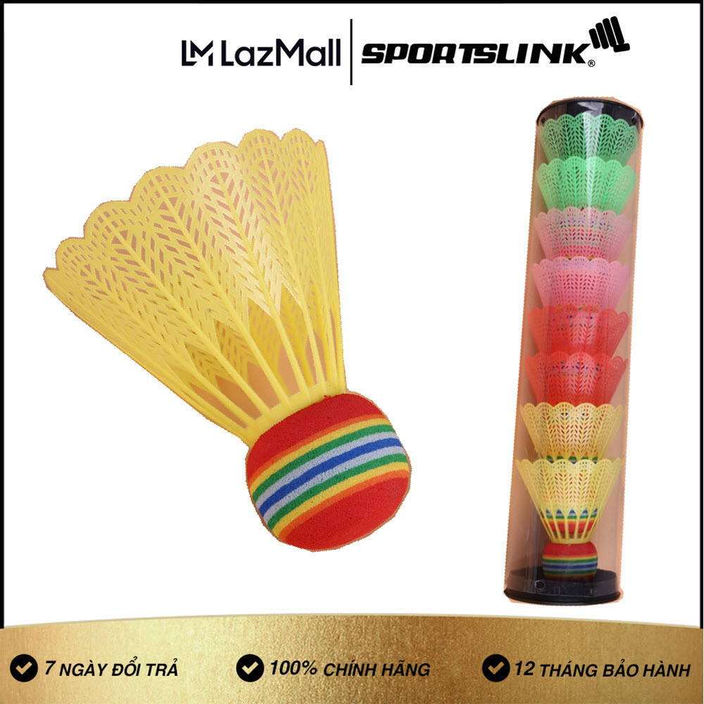 Ống cầu lông nhựa 8 quả (Nhiều màu)