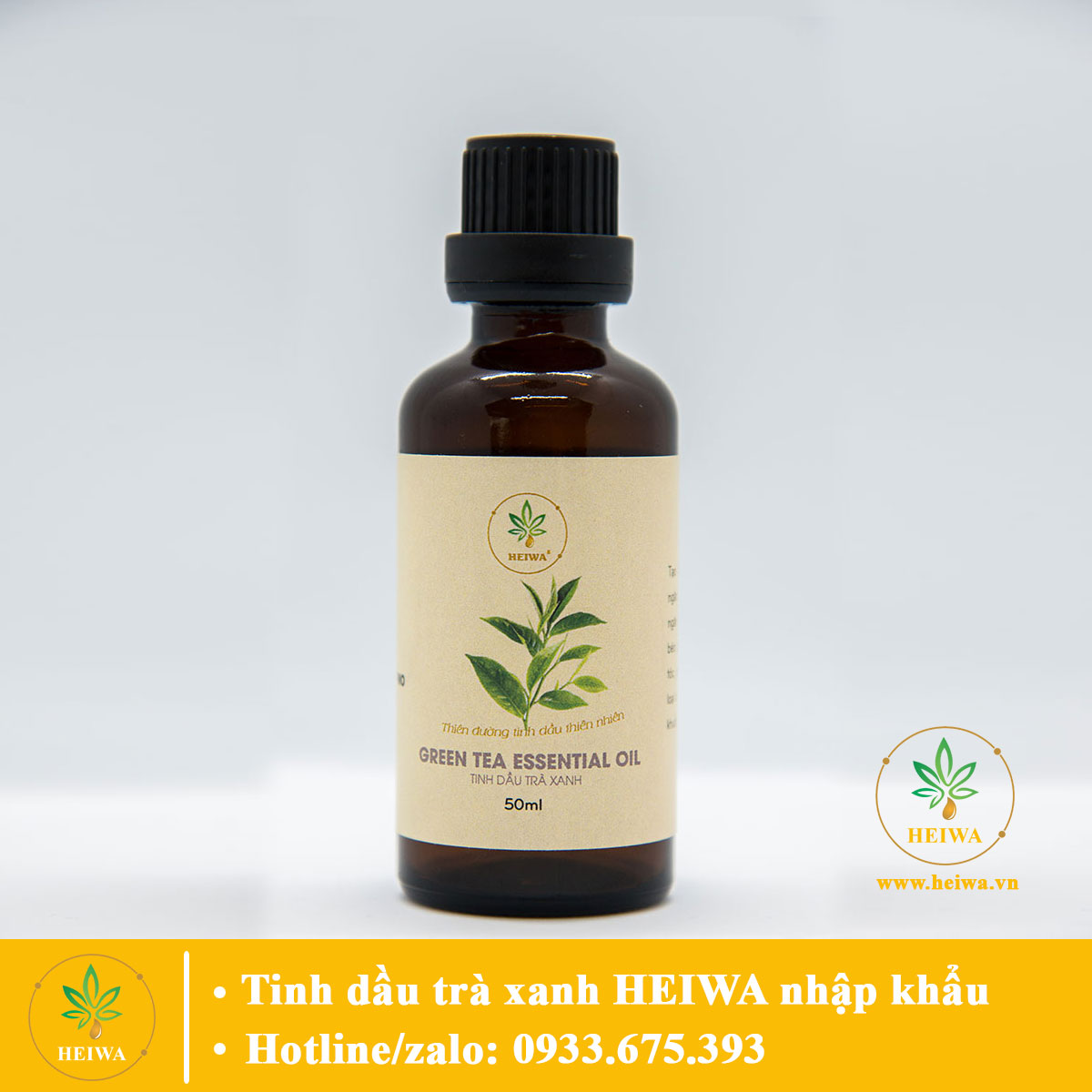 Tinh dầu Trà Xanh thương hiệu HEIWA nhập khẩu Ấn Độ dung tích 50ML