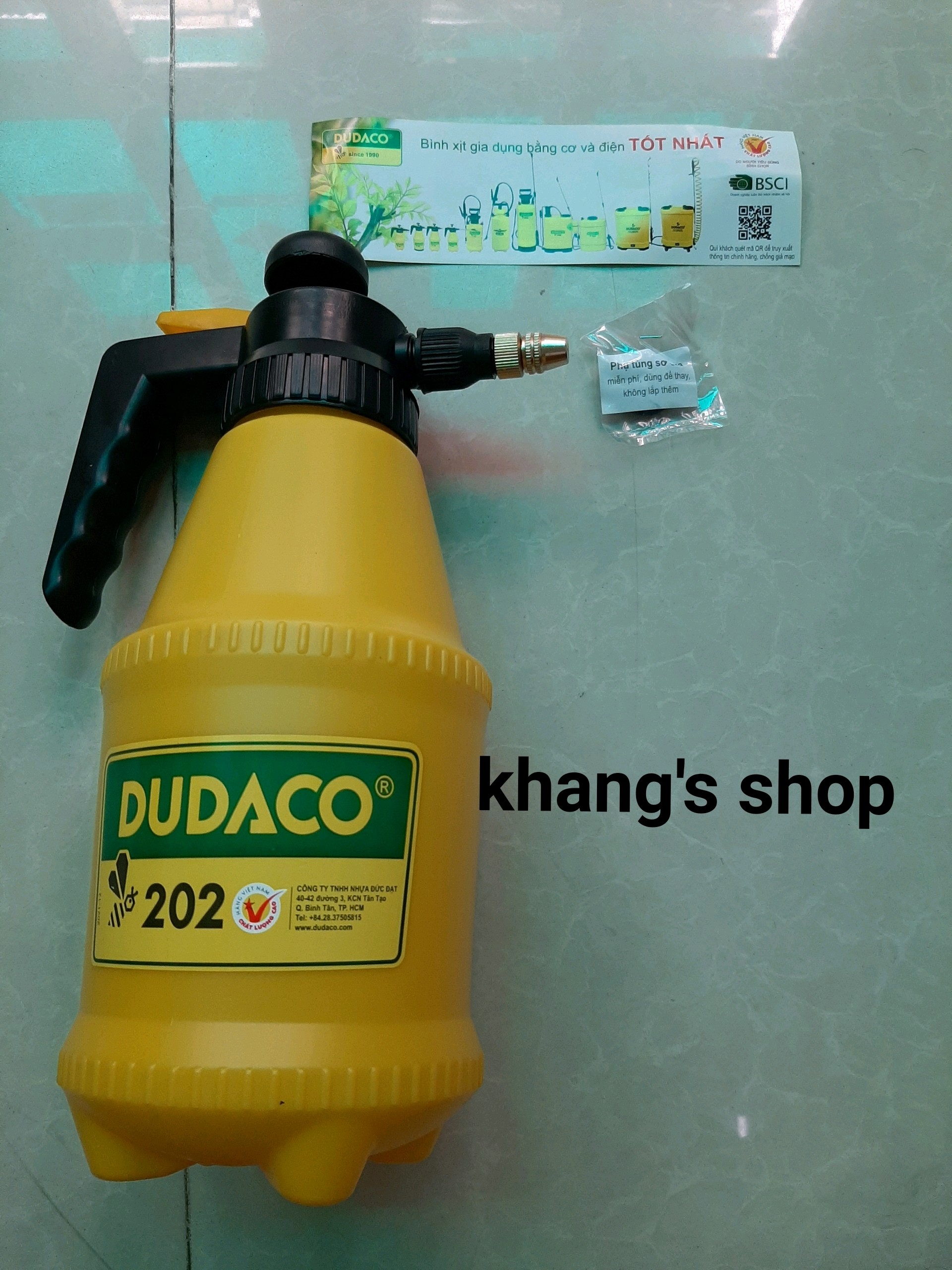 [HCM]Bình Xịt Nước Phun Sương DUDACO B202 ( 2 lít ) - Bình Tưới Cây Chuyên Dùng Hàng Việt Nam Xuất Khẩu