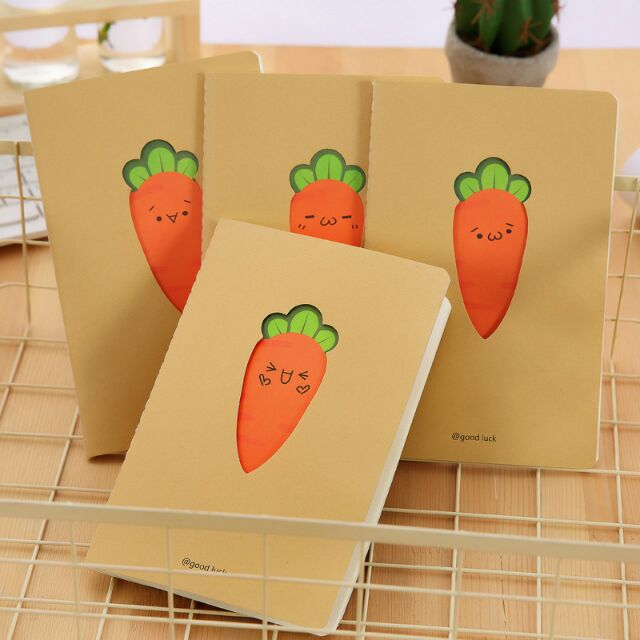 Nếu bạn yêu thích cà rốt, thì sổ tay cà rốt sẽ là hành trang tuyệt vời để bạn ghi chép mọi thông tin về loại rau này.