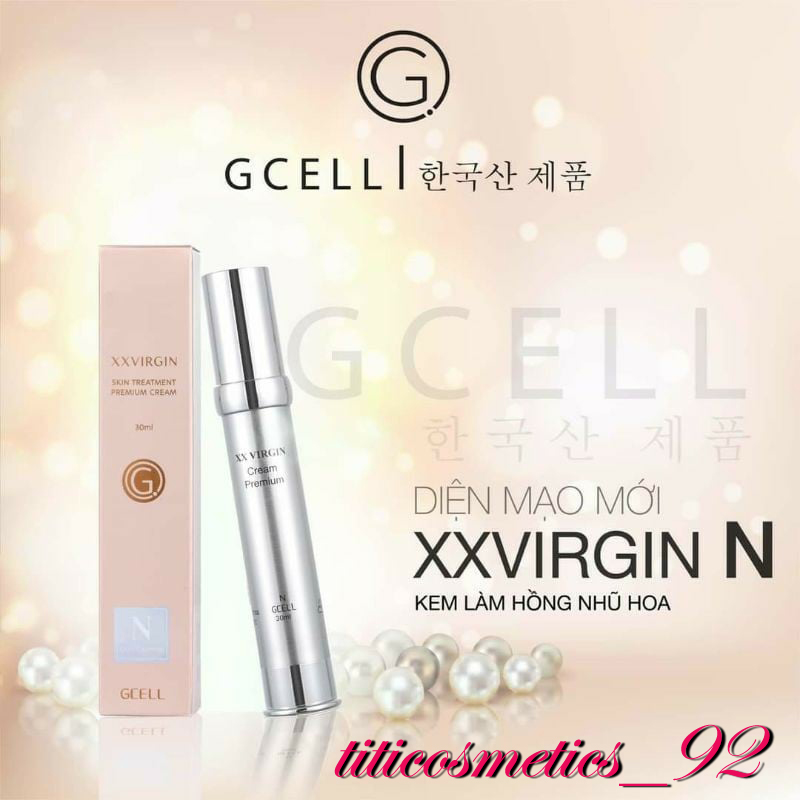 Kem làm hồng nhũ hoa và bikini gcell xx virgin cream premium n - 5ml