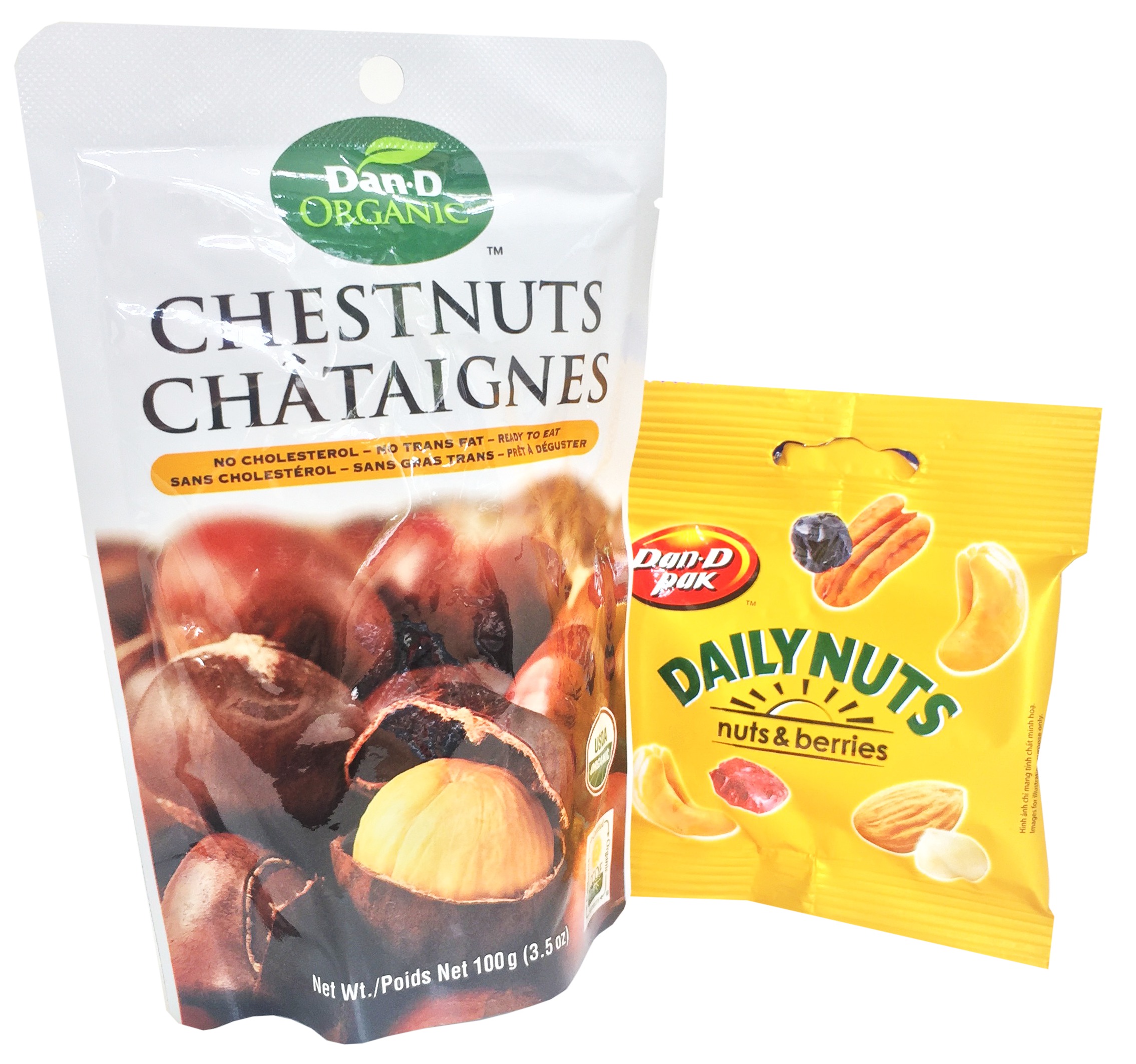 [HCM]Hạt dẻ tách vỏ Organic 100gr tặng 1 gói Daily nuts 25g