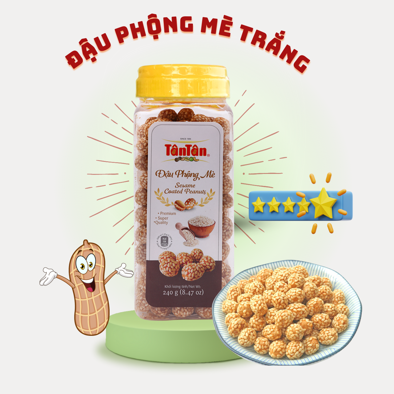 Giá hủy diệt - đậu phộng mè tân tân hủ 240g