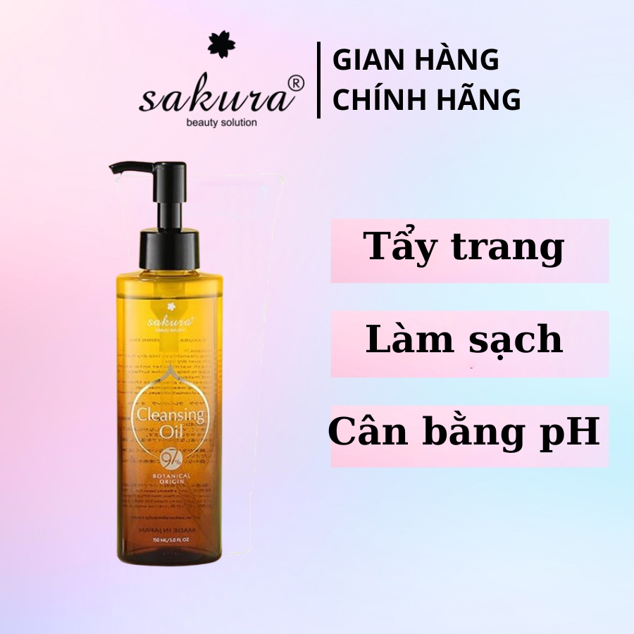 Dầu tẩy trang Sakura Cleansing Oil làm sạch dịu nhẹ an toàn cho da 150ml