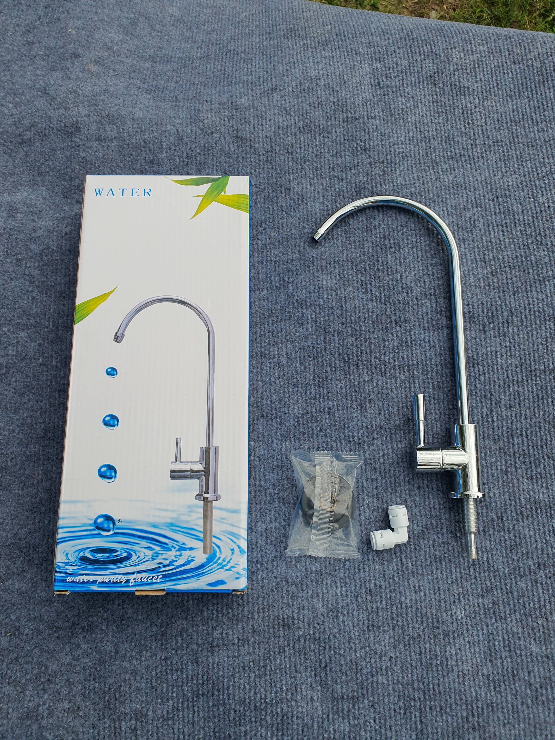 Vòi Máy Lọc Nước inox vòi gạt cổ ngỗng - Dùng cho máy lọc nước RO Vòi máy lọc bóng