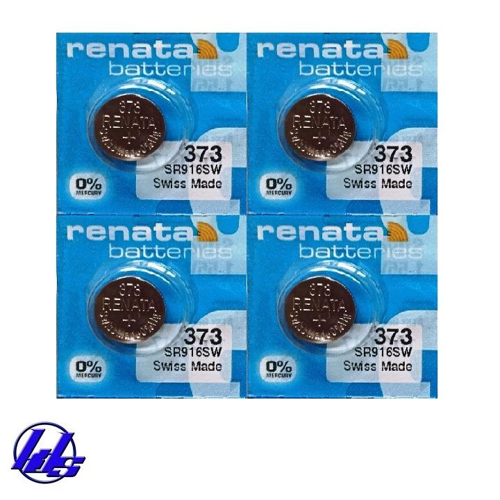 Combo 4 viên pin đồng hồ renata sr916sw/373 silver oxide