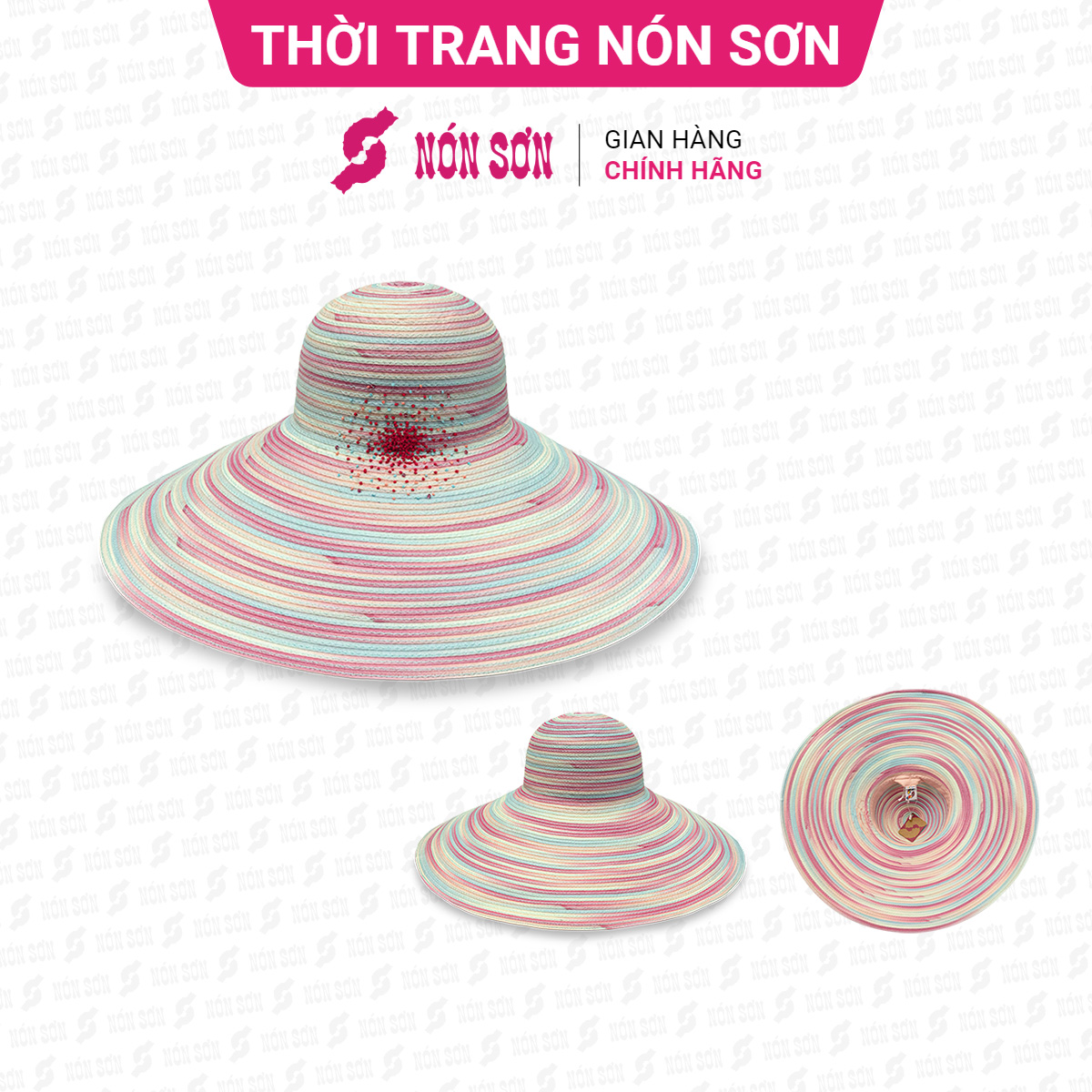Mũ vành thời trang nón sơn-xh001-3c-nm