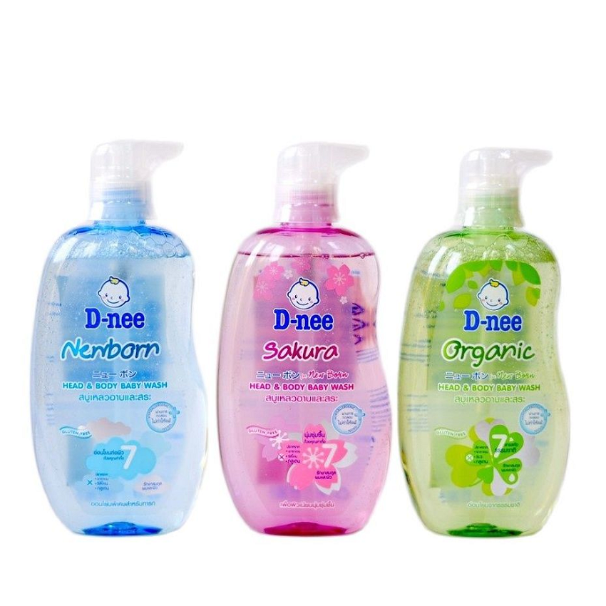Sữa Tắm Gội Toàn Thân Hữu Cơ Cho Bé Dnee Organic Thái Lan , sữa tắm dnee dành cho bé, sữa tắm cho bé sơ sinh, sữa tắm gội cho em bé