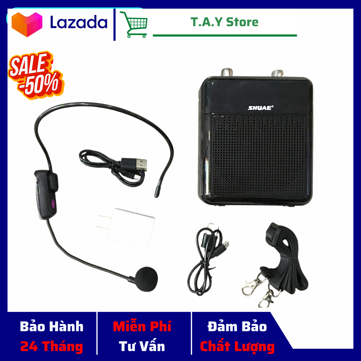 Máy trợ giảng không dây - loa trợ giảng cho giáo viên, loa trợ giảng shuae sm-918 kèm mic không dây, sản phẩm có chất lượng tốt, máy trợ giảng công suất lớn shuae sm-918 kèm mic không dây đeo tai chống hú, bảo hành 12 tháng