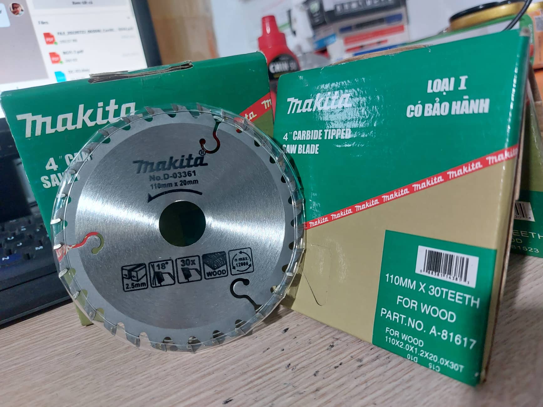 Lưỡi cắt gỗ makita d110