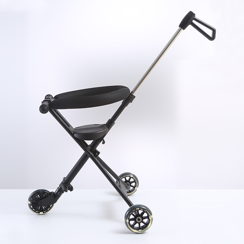 Xe đẩy gấp gọn , xe đẩy siêu thị bánh phát sáng xe đẩy cho bé