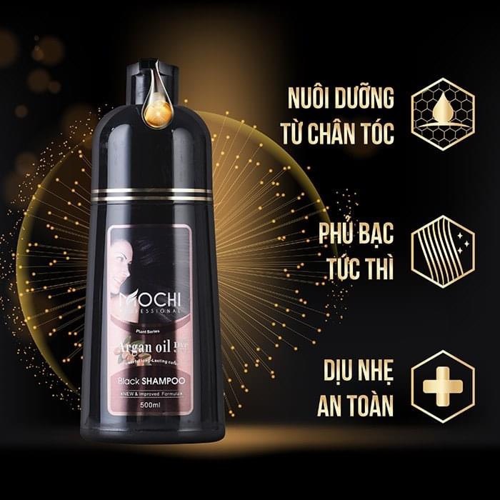 Dầu gội phủ bạc Mochi, Dầu gội nhuộm tóc chính hãng