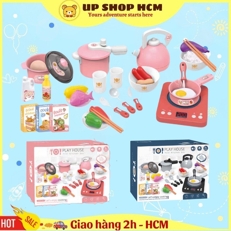 [HCM]Bộ Đồ Chơi Nấu Ăn Mới Mô Phỏng Loạt Thiết Bị Gia Dụng Bếp Điện Từ Có Đèn Có Âm Thanh Kitchen Set Đồ Chơi Nhập Vai Thú Vị Cho Bé Gái Đồ Chơi Giáo Dục