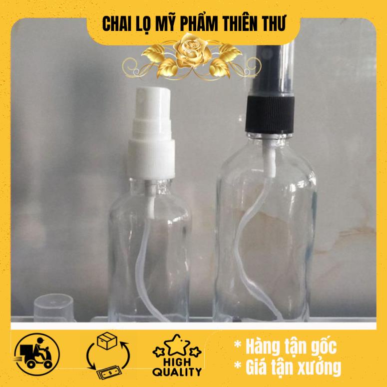 Chai xịt phun sương Thủy Tinh 50ml/100ml / chai lọ thủy tinh