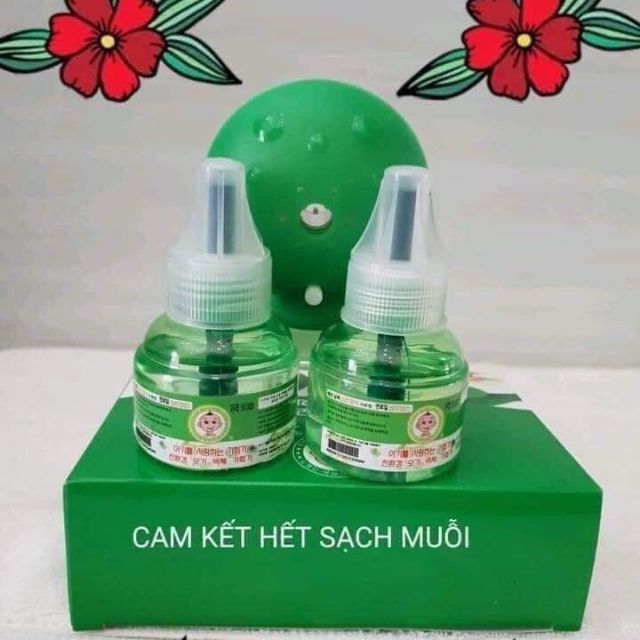 Máy Đuổi Muỗi Tinh Dầu Hàn Quốc Tặng Kèm 1 Tinh Dầu