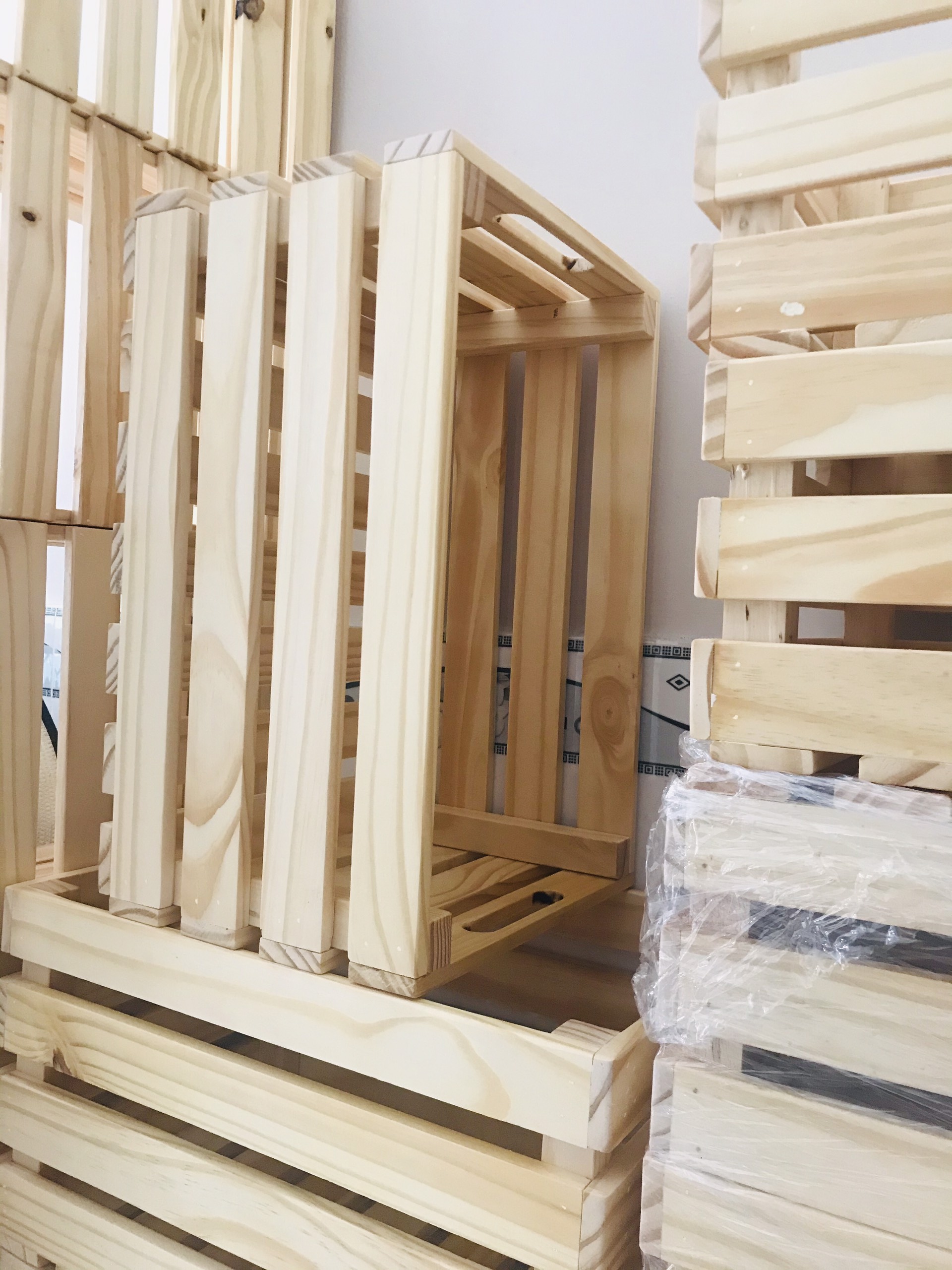 [HCM]Sọt Gỗ Pallet Trang Trí Size Lớn Gia Công Đẹp Tiêu Chuẩn Nội Thất - Wooden Crate