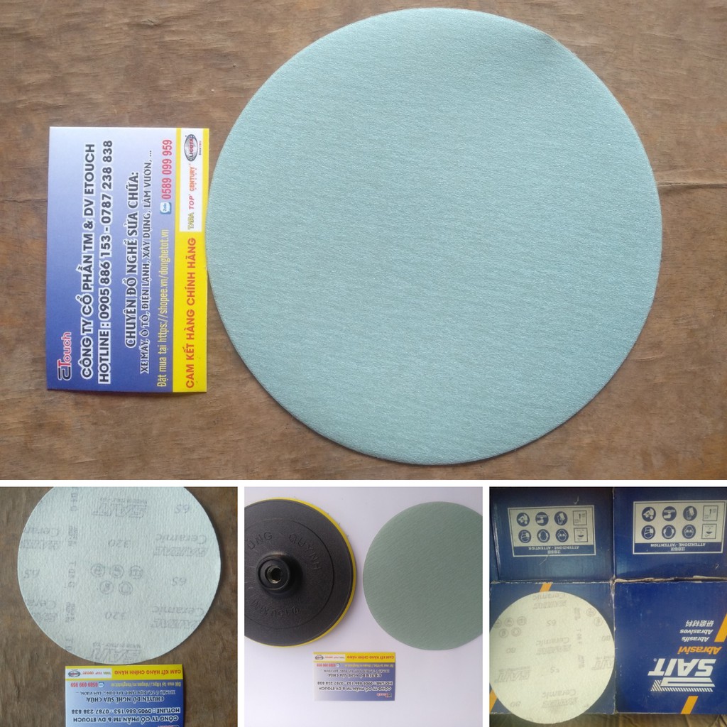 [HCM]Giấy nhám - Nhám tròn 150mm  - Hạt mài Ceramic siêu bền - Made in ITALY