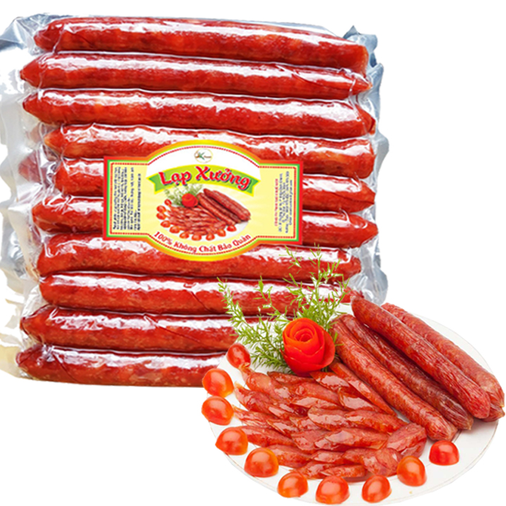 [HCM]500G Lạp Xưởng Tôm Tươi Nhiều Nạc Giàu Chất Dinh Dưỡng (Món Ăn Ngon) -  THỰC PHẨM SẠCH 3 MIỀN