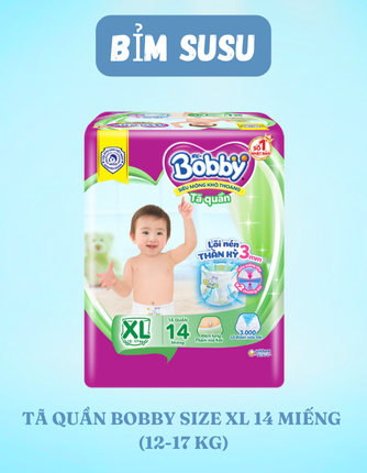Tã quần Bobby size XL 14 miếng