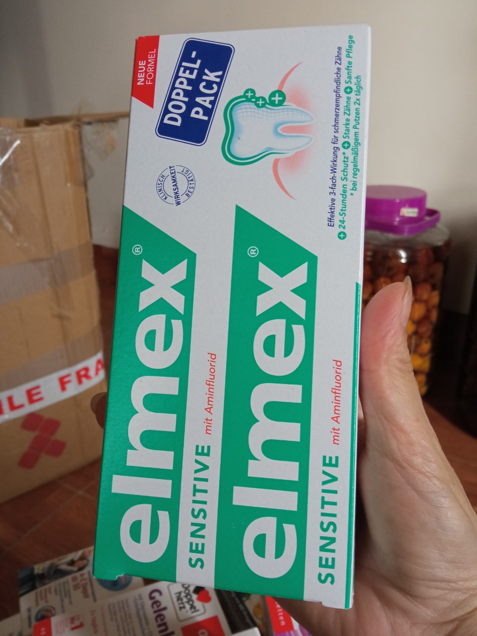 KEM ĐÁNH RĂNG ELMEX SENSITIVE NỘI ĐỊA ĐỨC (SET ĐÔI)