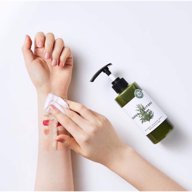 Sữa rửa mặt Super Vegitoks Cleanser-Xanh 300Ml