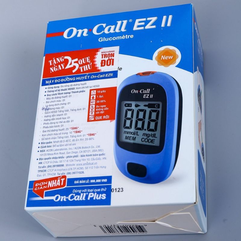 Máy đo đường huyết one call ez