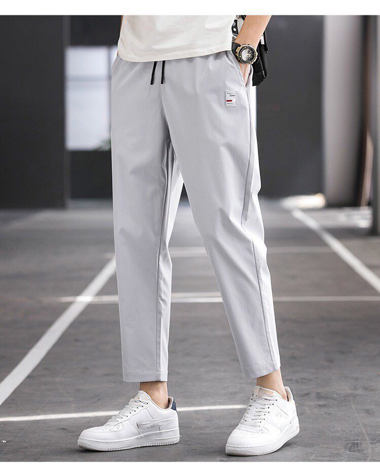 [HCM][Mẫu Mới 2021-Freeship] Quần kaki ống côn nam lưng thun  dây rút TP