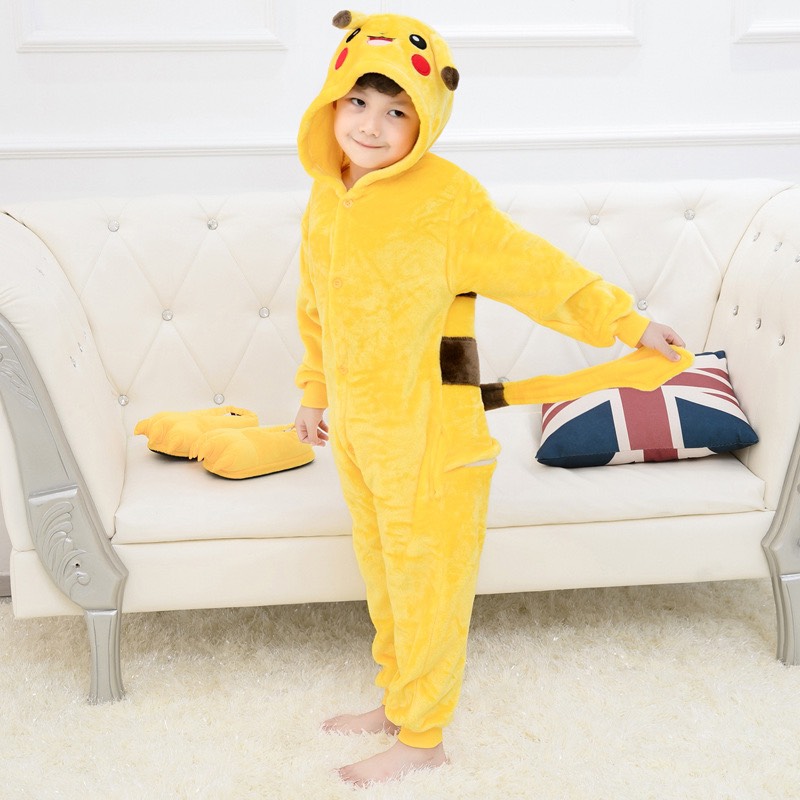 Bộ Đồ Thú Pikachu Trẻ Em 💛 Bộ Đồ Thú Đẹp Đáng Yêu Cho Bé