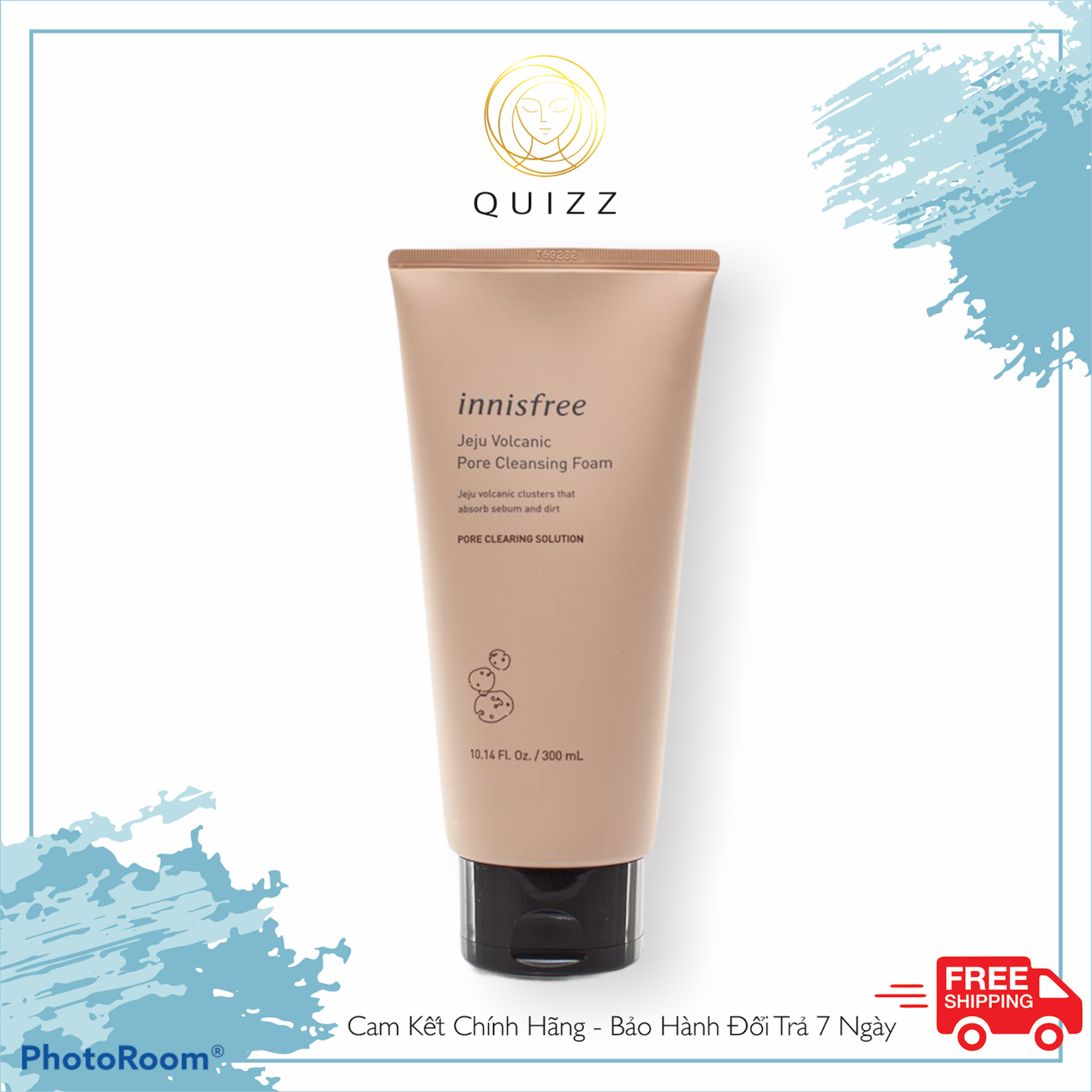 Sữa Rửa Mặt Tro Núi Lửa Giảm Mụn Đầu Đen, Bã Nhờn Innis_free Jeju Volcanic Pore Cleansing Foam Ex 150ml_Quizz Cosmetics