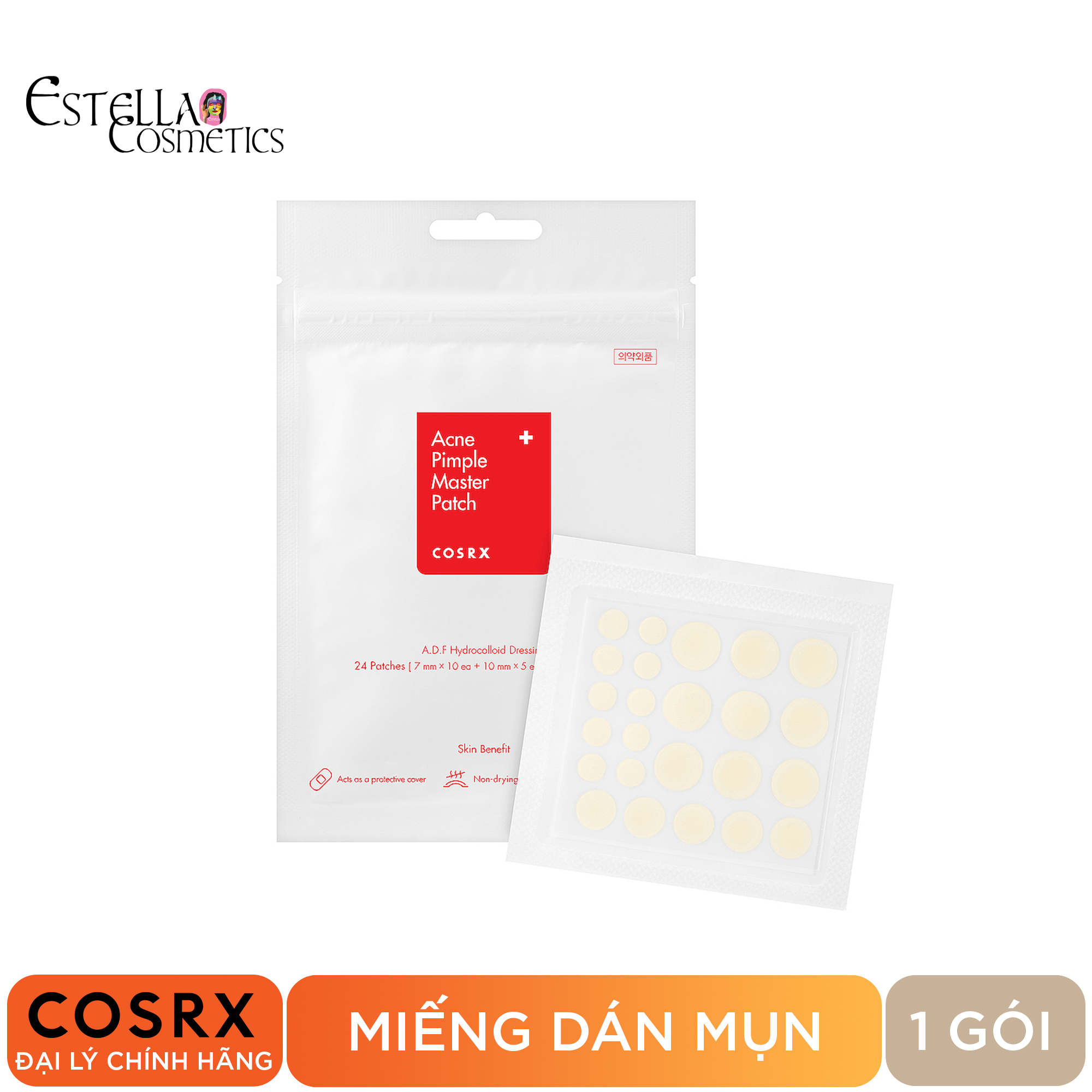 Dán mụn cosrx acne pimple master patch 24 miếng/gói