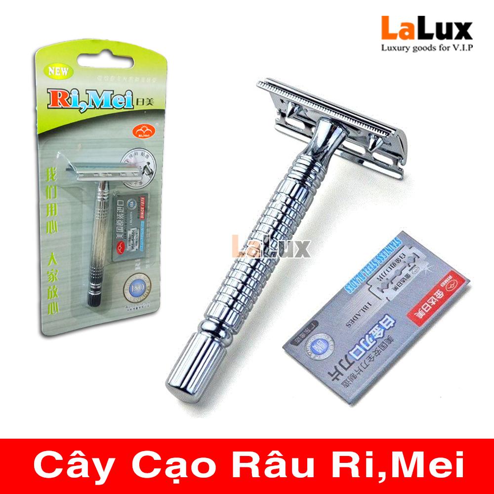 Dao Cạo Râu Cao Cấp INOX Sang Trọng Bền Bỉ -  Tặng Kèm 1 Lưỡi Dao Siêu Bén RM:A2001