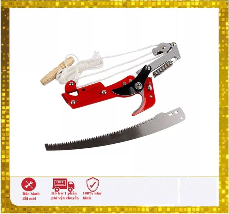 Đầu kéo cắt cành cây,hái quả kèm cưa cành trên cao