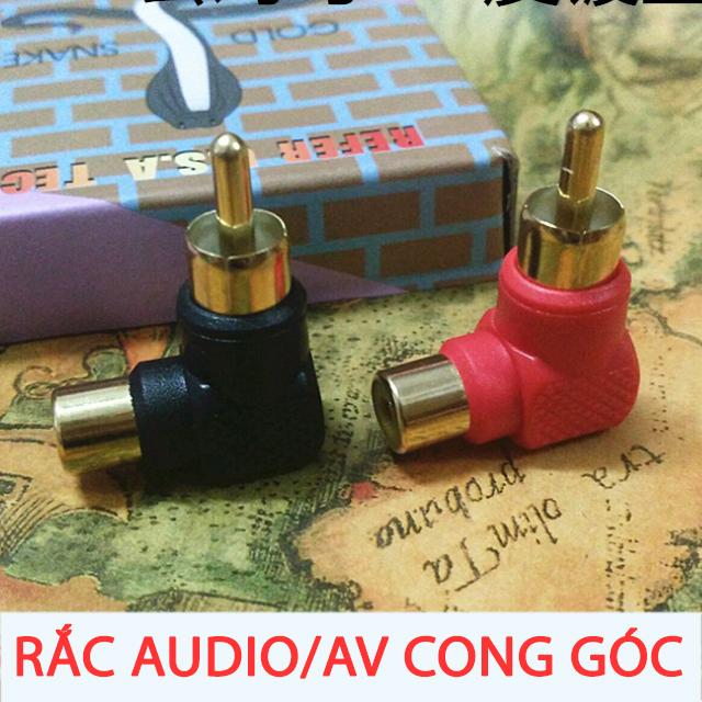 ĐẦU NỐI AV RCA BÔNG SEN CONG GÓC 90 ĐỘ 1 CHIẾC