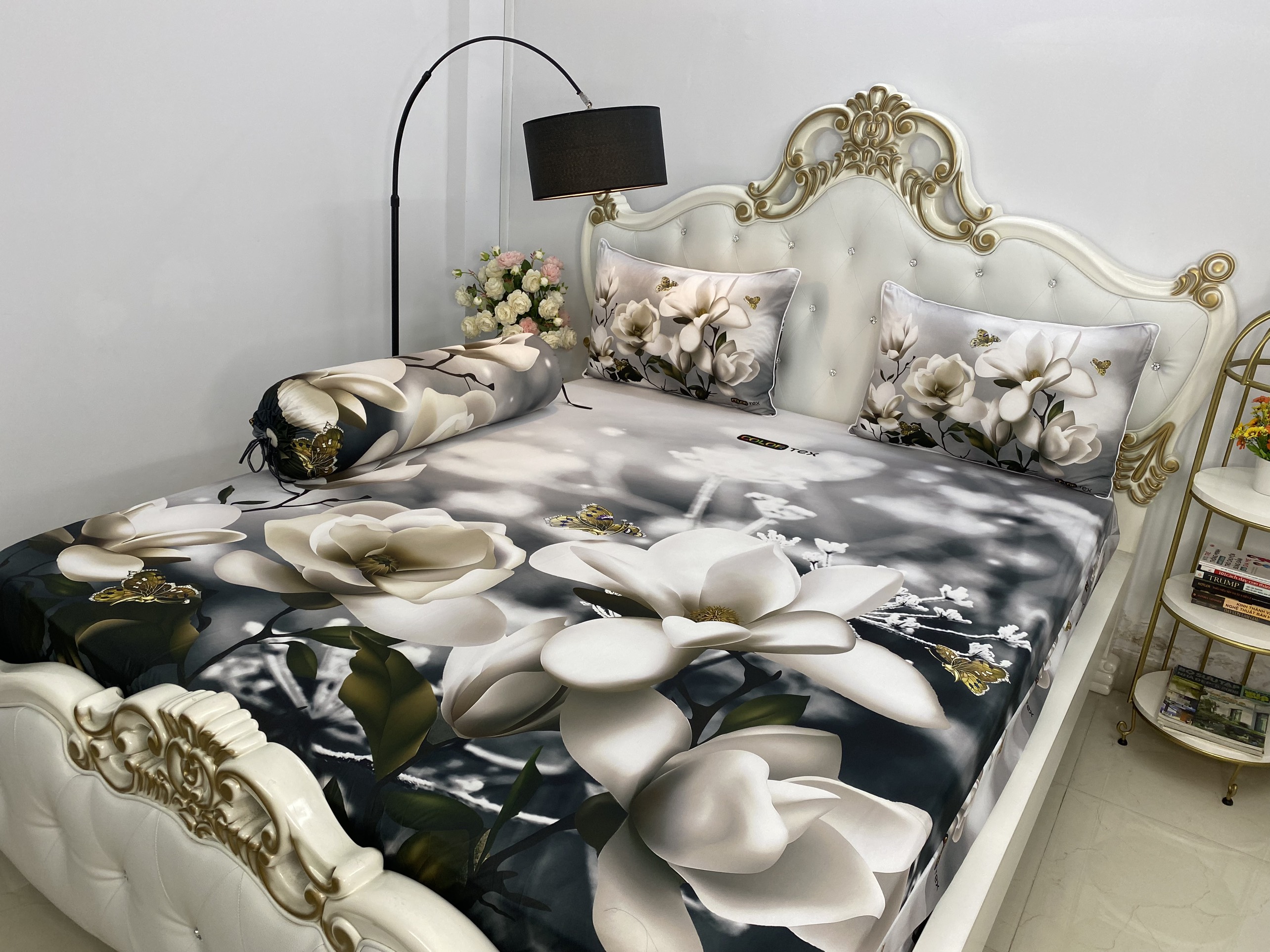 [HCM]Bộ Drap gối { 4 món} thun Ý 5D Cao Cấp , mát lạnh, thấm hút tốt.""