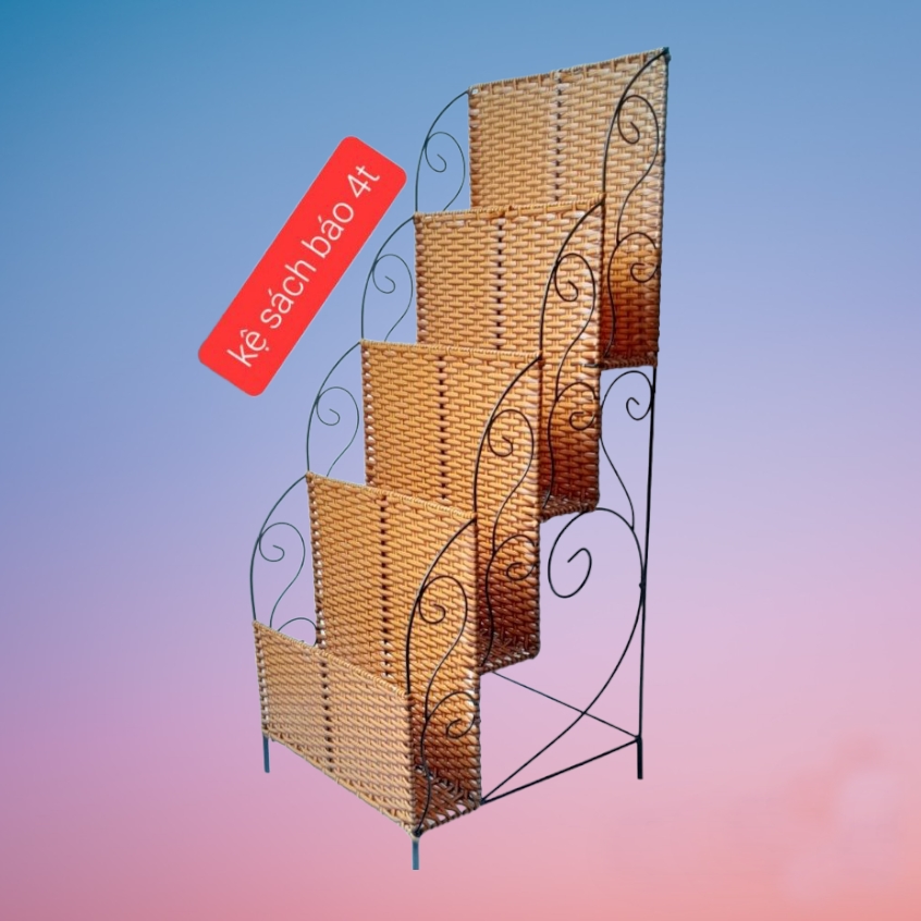 [HCM]Kệ để báo 4 tầng bằng mây