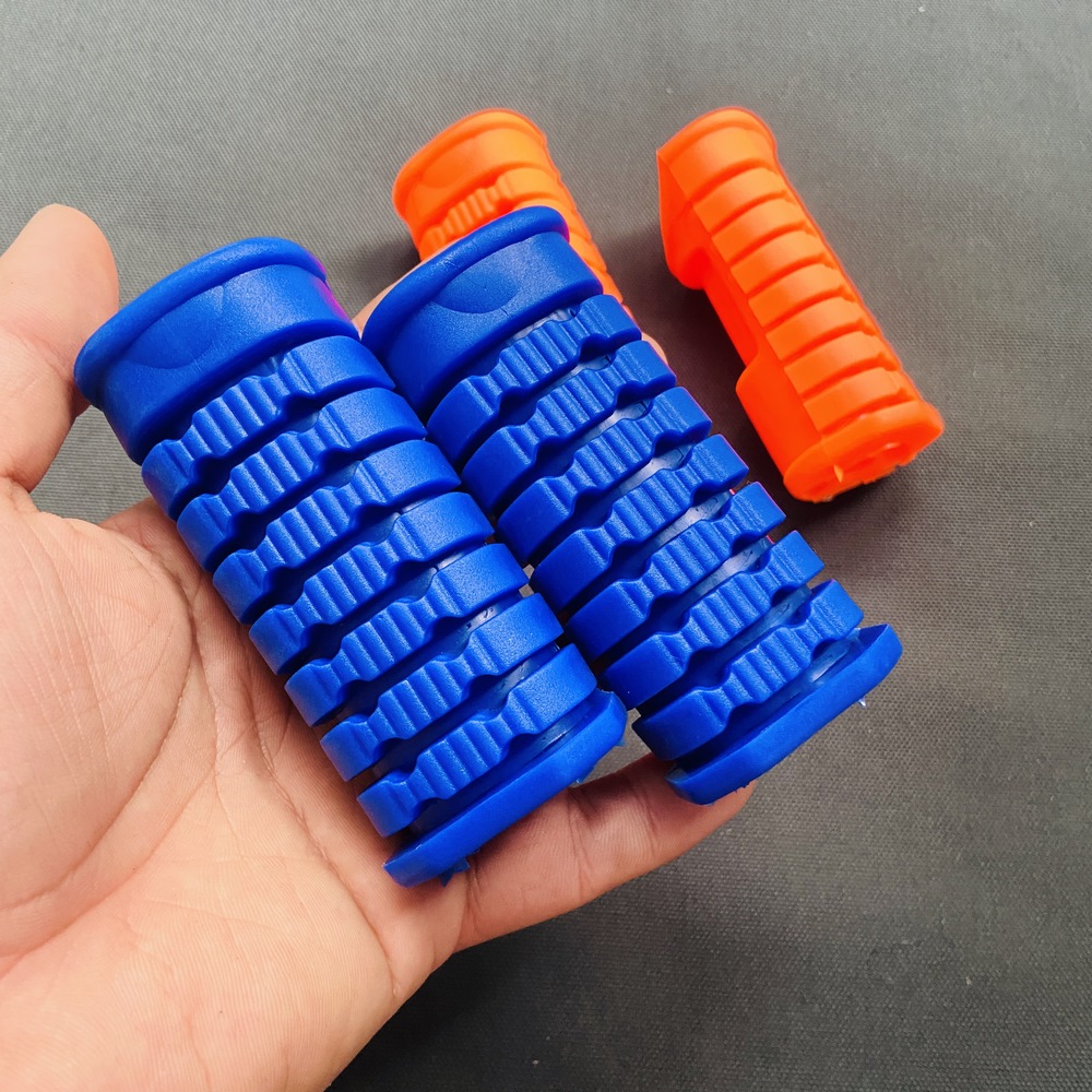 [ĐỘ MÀU] Cặp cao su bọc gác chân trước, cao su bọc giò đạp trước các dòng xe HONDA YAMAHA thông dụng hiện nay (màu xanh dương)