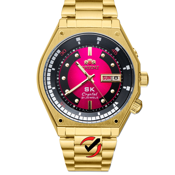 Đồng Hồ Cơ Nam SK Mặt Lửa Cao Cấp Chống Nước Chống Xước Automatic