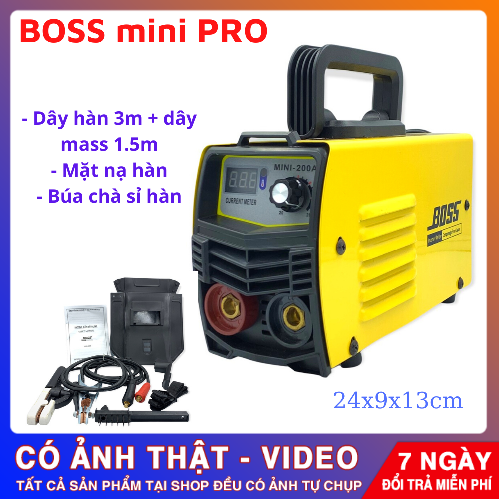 Máy Hàn Điện Tử Boss 250a mini, máy hàn điện tử mini,
