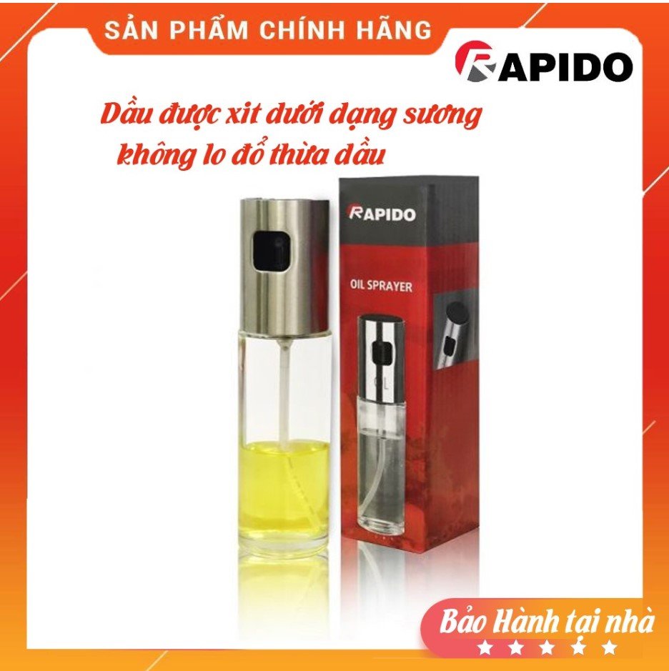 Bình đựng dầu ăn, lọ xịt dầu ăn dạng phun sương cao cấp, bình thủy tinh cao cấp dung tích 100ml