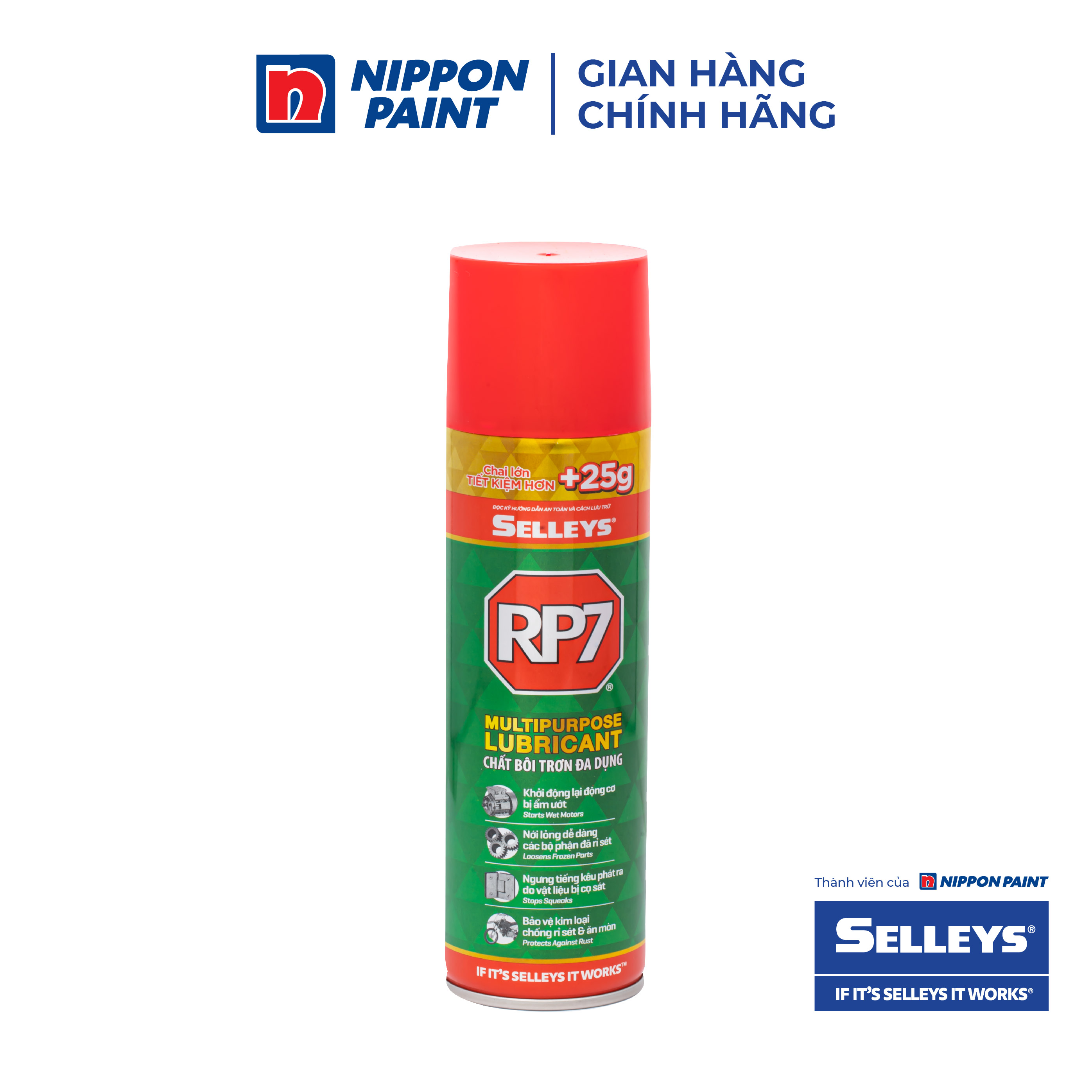 Chai xịt chống rỉ sét và bôi trơn rp7- hàng chính hãng selleys - trọng lượng 175g