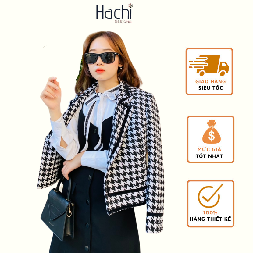 Áo khoác dạ blazer chất cực dày dặn hàng cao cấp Hachidesigns