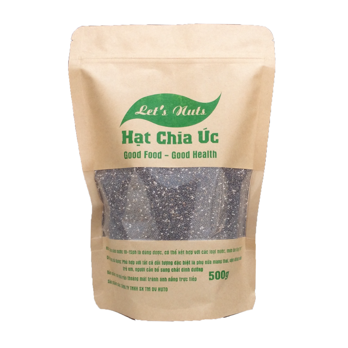 [HCM]Hạt chia seeds Úc Lets Nuts giúp giảm cân đẹp da mượt tóc bổ sung chất dinh dưỡng cho mẹ bầu và em bé túi 500g Let Nuts