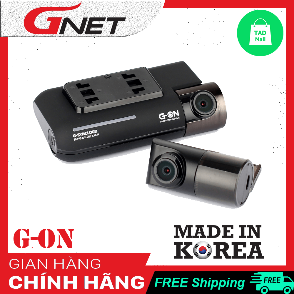 Camera hành trình hàn quốc gnet g-on - sx 100% tại hàn quốc - bh 12 tháng - có hđ vat