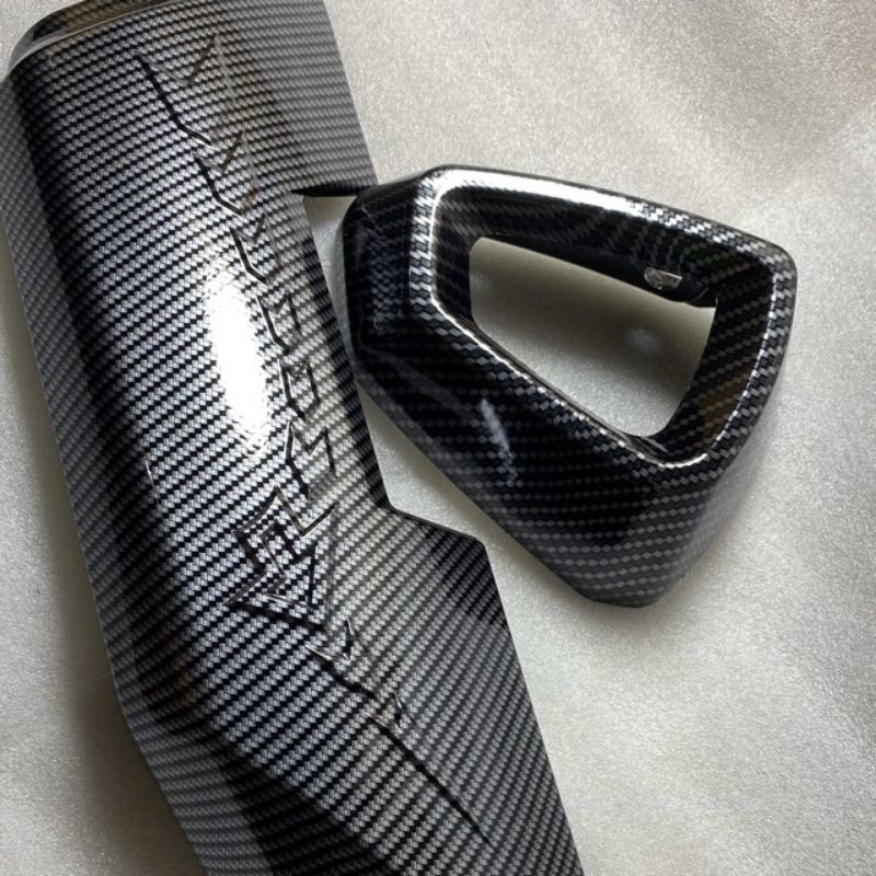 Ốp pô carbon Winner X + chụp đít pô carbon