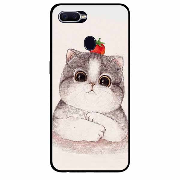 [HCM]Ốp Cường Lực Dẻo Đen Dành Cho Oppo A12 - A7 (A5s) Mẫu Mèo Và Cà
