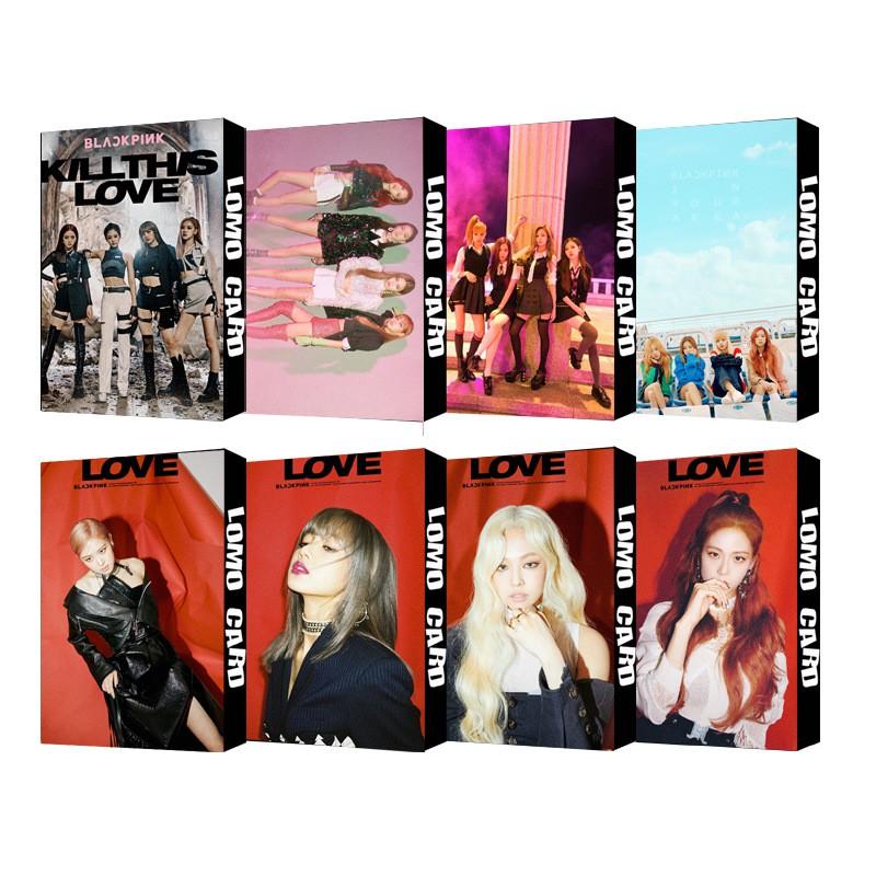 Lomo Kill this love lomo BL LISA ROSE JENNIE JISOO bộ ảnh hộp 30 ảnh thẻ hình nhóm nhạc idol Hàn Quốc