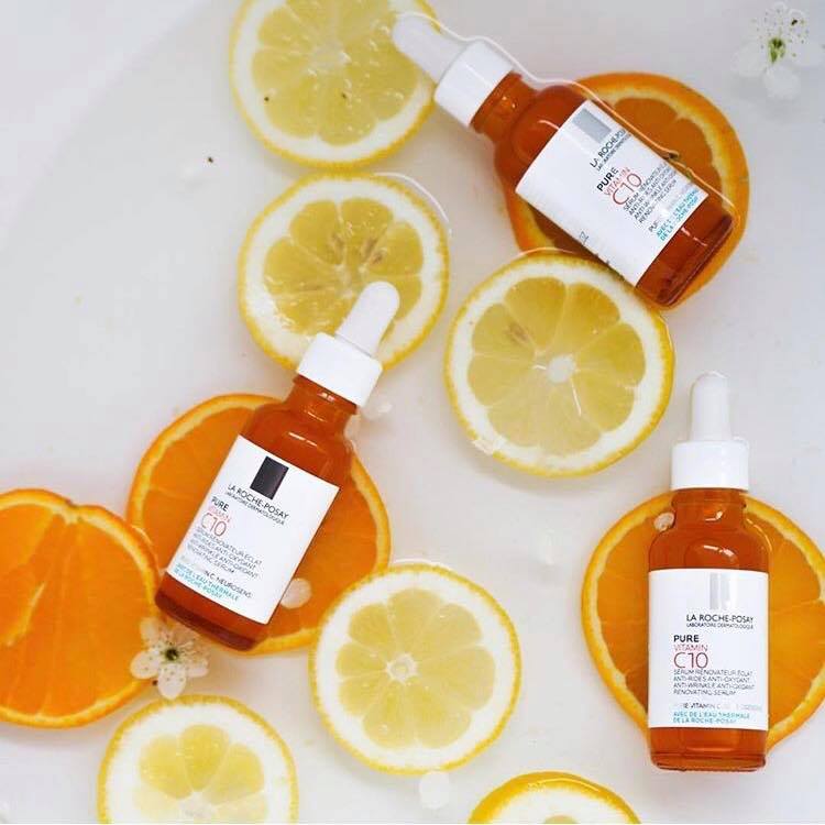 Tinh chất làm sáng da và giảm thâm nám la ro.che-posayy redermic pure vitamin c10 serum 30ml