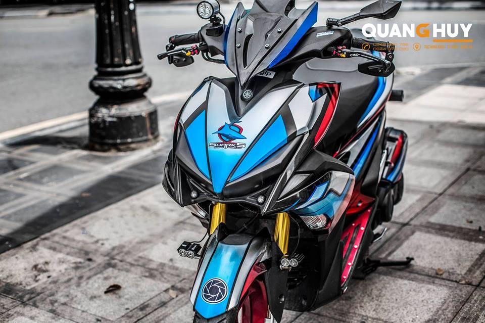 Tem trùm NVX xanh dương - Độ dán team trùm decal xe máy NVX xanh dương - Team trùm decal xe máy NVX rẻ đẹp và chất