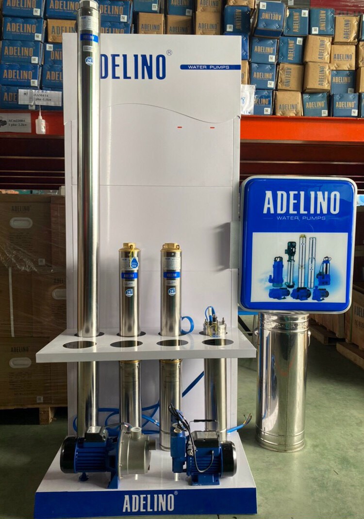 Máy bơm hỏa tiễn giếng khoan - Bơm chìm hỏa tiễn đẩy cao 2 ngựa 1 pha